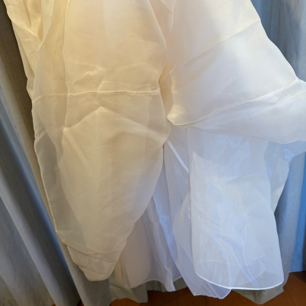 Selkie The Puff Gown Lamb Organza Maxi Dress SKPO1132L-LAMB-M Medium - Picture 11 of 15